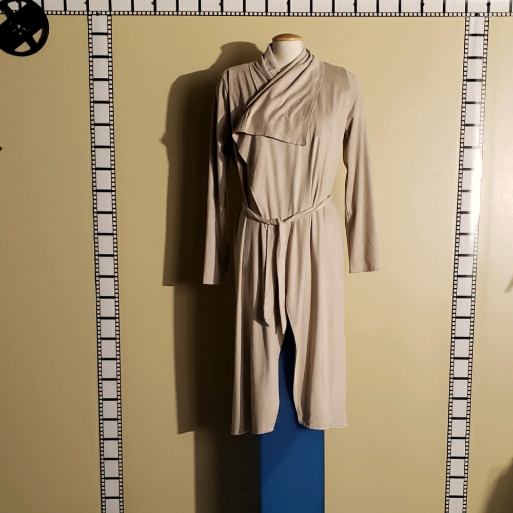 Vegan suede,  lightweight Ultra suede  coat. New.